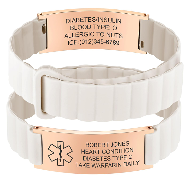 Custom Medical ID Bracelet for - Rugged Sport Strap recension och pris