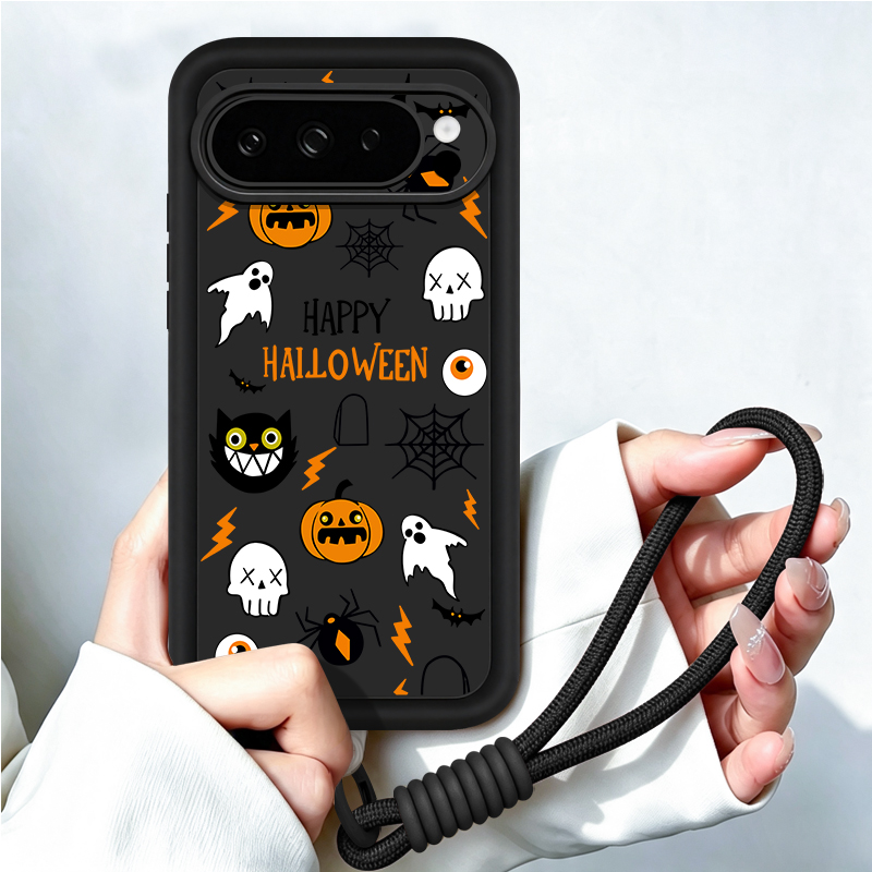 Cartoon Halloween Pattern Lany - Google Pixel 9 recension och pris