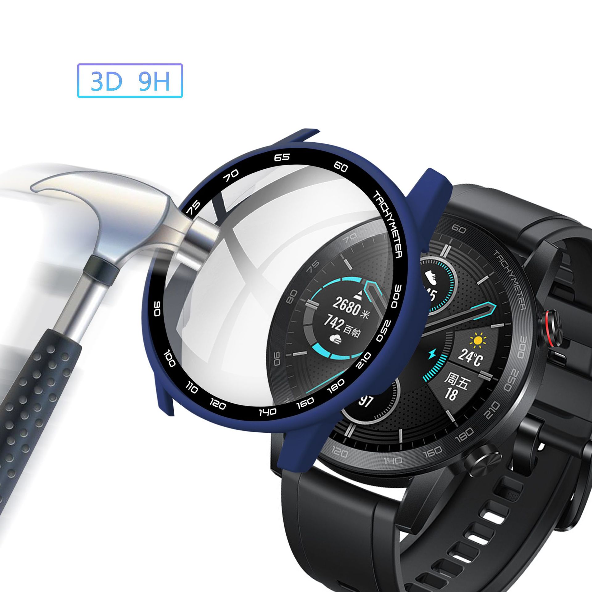 Hard Edge Glass Screen Protect - Motorola Smartwatch Accessories recension och pris