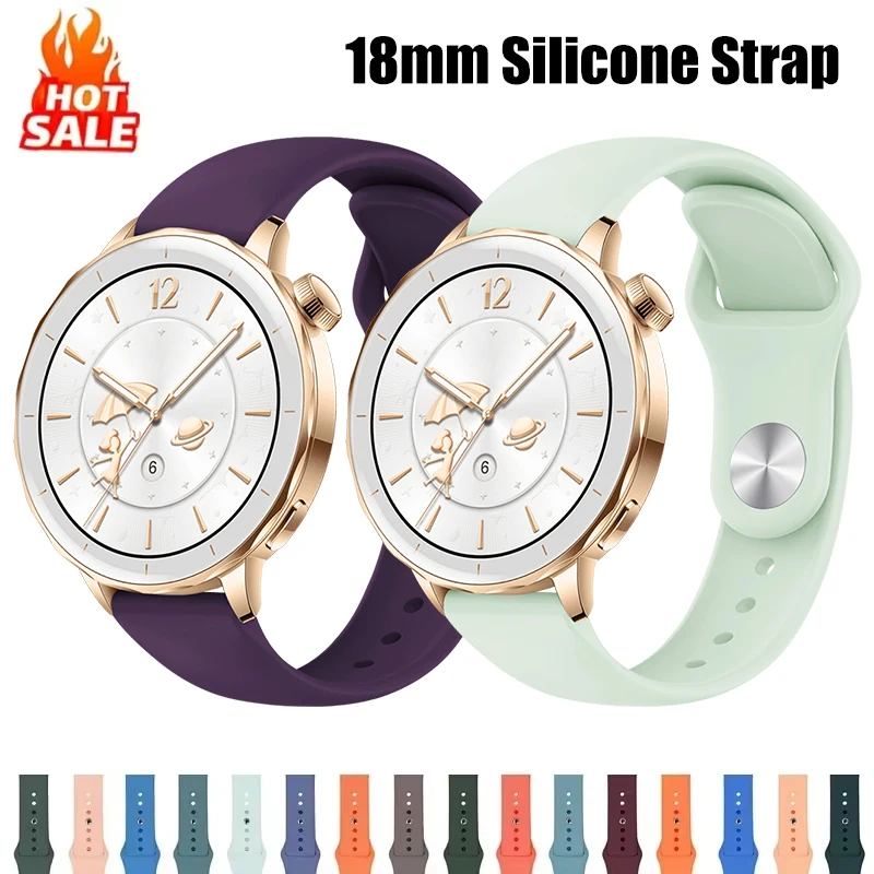 18mm Silicone Watch Strap For  - Fossil Smartwatch Accessories recension och pris