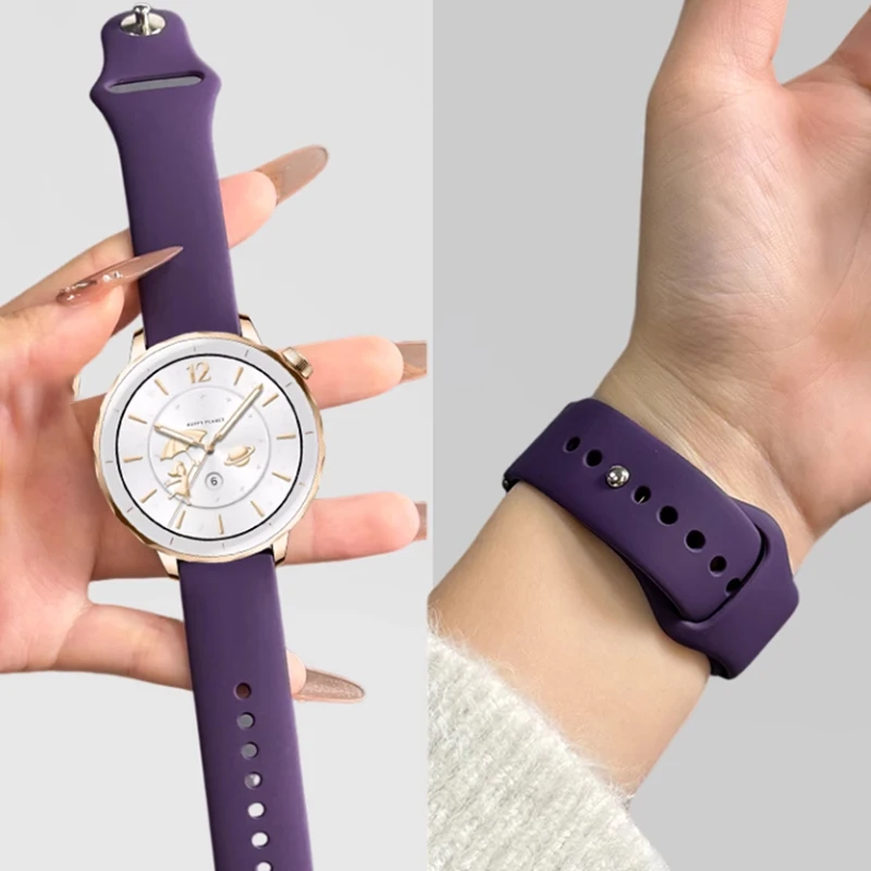 18mm Silicone Watch Strap For  - Fossil Smartwatch Accessories recension och pris