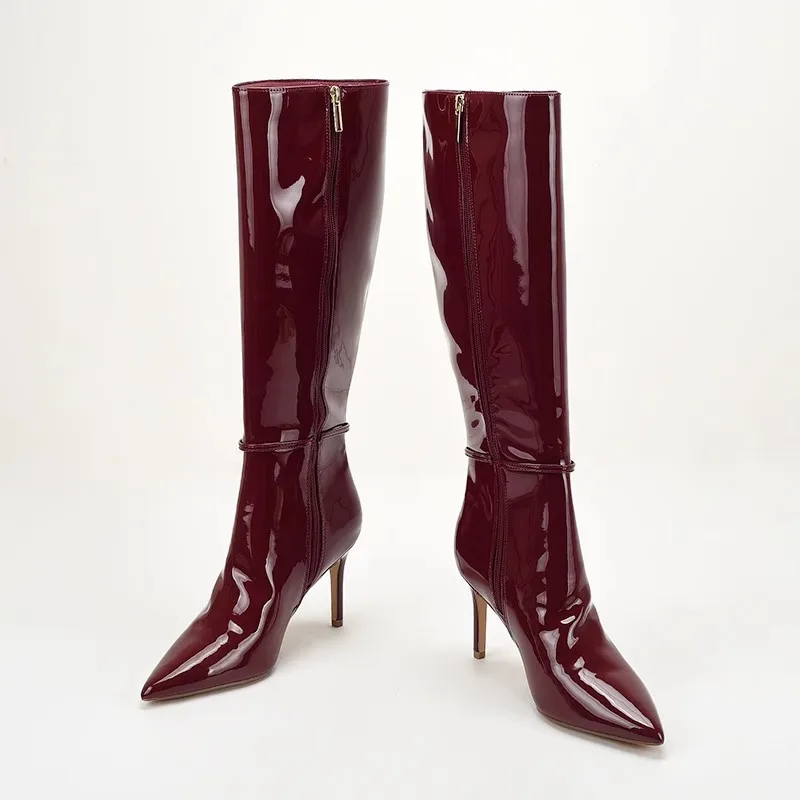 Pointed Toe Stiletto High Heel - Leather Classic Strap recension och pris