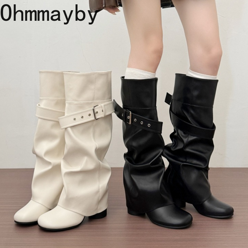 Designer Women Knee High Boots - Leather Classic Strap recension och pris