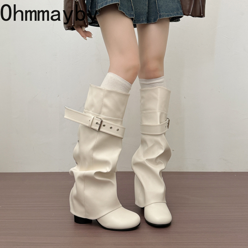 Designer Women Knee High Boots - Leather Classic Strap recension och pris
