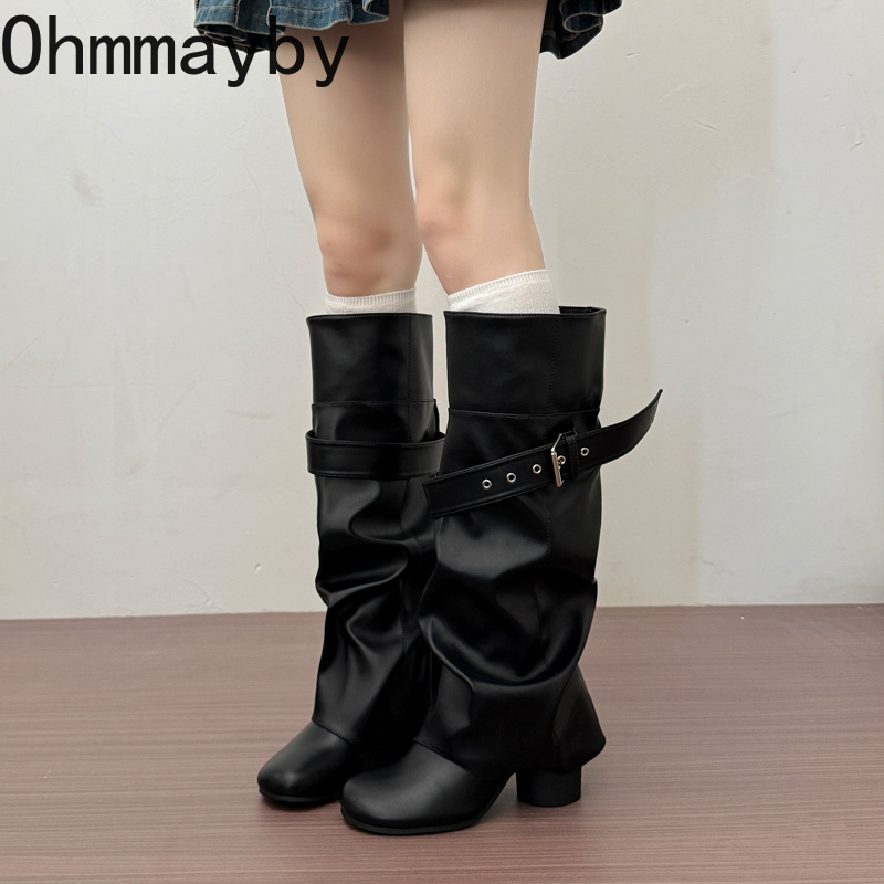 Designer Women Knee High Boots - Leather Classic Strap recension och pris