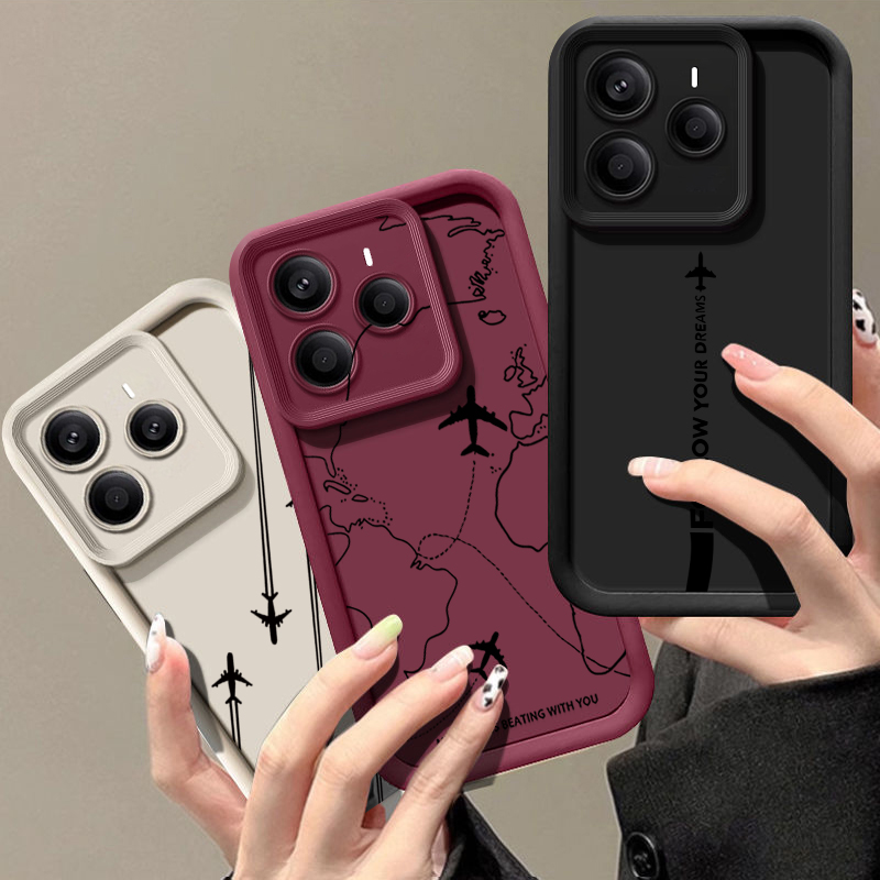 Airplane Route Pattern TPU Pho - Xiaomi Redmi Note 13 recension och pris